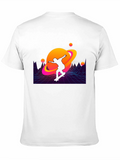 Retro Skater Planet Graphic T-Shirt