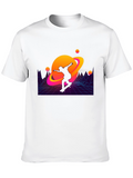 Retro Skater Planet Graphic T-Shirt