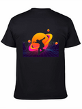 Retro Skater Planet Graphic T-Shirt