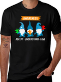Autism Awareness Gnomes T-Shirt