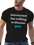 Introverted Pets T-Shirt - Discuss Your Furry Friends!