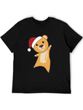 Festive Bear Tee - Holiday Cheer Shirt