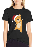 Festive Bear Tee - Holiday Cheer Shirt