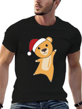 Festive Bear Tee - Holiday Cheer Shirt