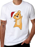 Festive Bear Tee - Holiday Cheer Shirt
