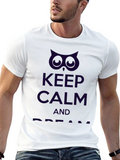 Keep Calm Owl Graphic Print Tee