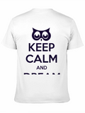 Keep Calm Owl Graphic Print Tee