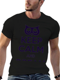 Keep Calm Owl Graphic Print Tee