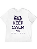 Keep Calm Owl Graphic Print Tee