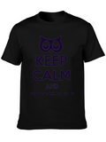Keep Calm Owl Graphic Print Tee