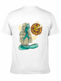 Alien Pizza Meditating T-Shirt