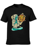 Alien Pizza Meditating T-Shirt
