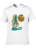 Alien Pizza Meditating T-Shirt