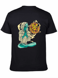 Alien Pizza Meditating T-Shirt