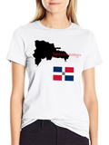 Dominican Republic Map & Flag T-Shirt