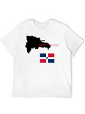Dominican Republic Map & Flag T-Shirt