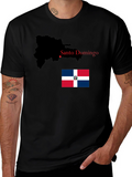 Dominican Republic Map & Flag T-Shirt