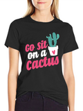 Go Sit on a Cactus Graphic Tee