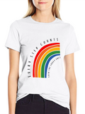 Rainbow Every Step Counts Graphic T-Shirt
