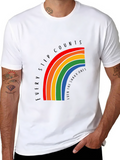 Rainbow Every Step Counts Graphic T-Shirt