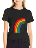 Rainbow Every Step Counts Graphic T-Shirt