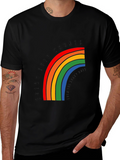 Rainbow Every Step Counts Graphic T-Shirt