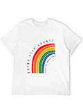Rainbow Every Step Counts Graphic T-Shirt