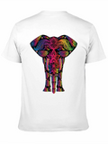 Elephant Mandala Black T-Shirt - Unique Design