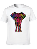 Elephant Mandala Black T-Shirt - Unique Design