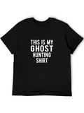 Ghost Hunting Shirt - Mens Black Tee