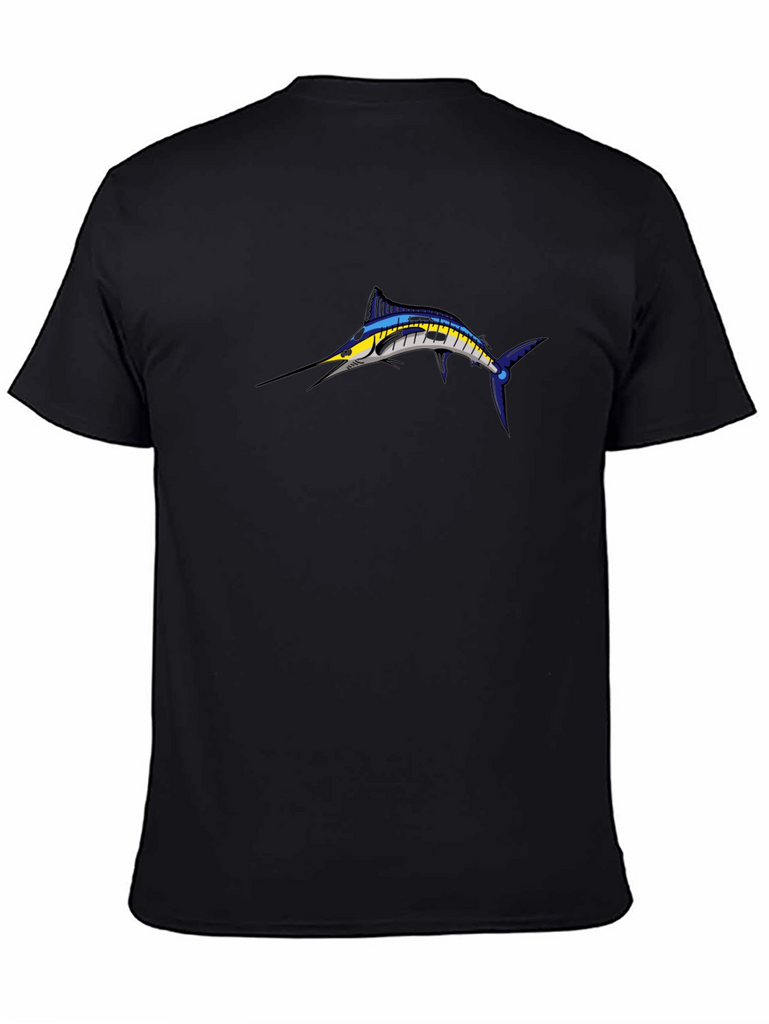 Marlin Graphic T-Shirt - Black Cotton Tee