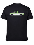 Truck T-Shirt Black Cotton Graphic Tee