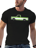 Truck T-Shirt Black Cotton Graphic Tee