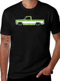 Truck T-Shirt Black Cotton Graphic Tee
