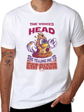 Eat Pizza Tee: Voices in My Head T-Shirt