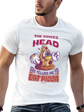 Eat Pizza Tee: Voices in My Head T-Shirt