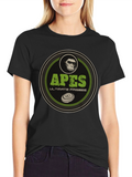 Apes Ultimate Frisbee Black T-Shirt