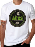 Apes Ultimate Frisbee Black T-Shirt