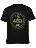 Apes Ultimate Frisbee Black T-Shirt