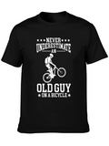 Never Underestimate Old Guy On Bicycle T-Shirt