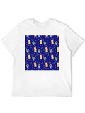 Teddy Bear & Flower Pattern Tee