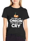 Im Like An Onion Black T-Shirt