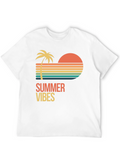 Summer Vibes Graphic T-Shirt - Black