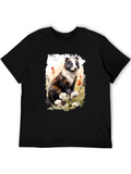 Badger Graphic Tee - Nature Inspired Design