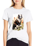 Badger Graphic Tee - Nature Inspired Design