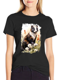 Badger Graphic Tee - Nature Inspired Design