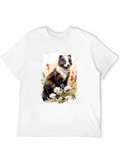 Badger Graphic Tee - Nature Inspired Design