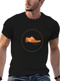 Mens Black T-shirt with Shoe Design