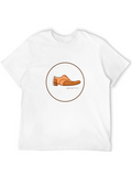 Mens Black T-shirt with Shoe Design