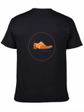 Mens Black T-shirt with Shoe Design